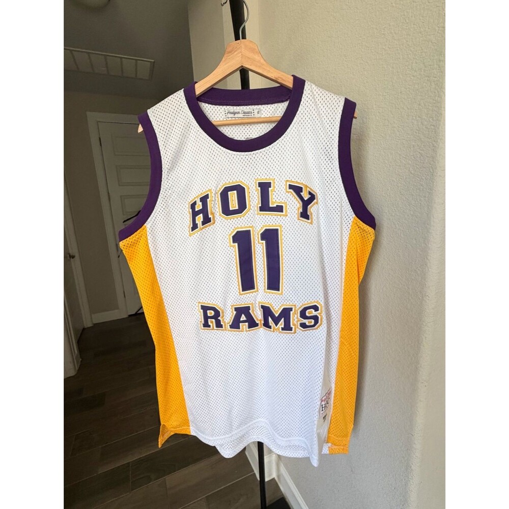 Headgear Classics John Wall #11 Holy Rams Basketball Jersey NWOT XL White